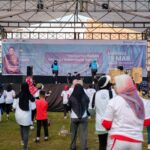 Suasana jalan sehat di Kabupaten Nunukan